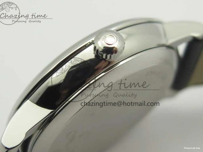 0316 De Ville Prestige Small Second TWF 1:1 Best Edition Black Dial on Black Leather Strap MIYOTA Resilient 8037